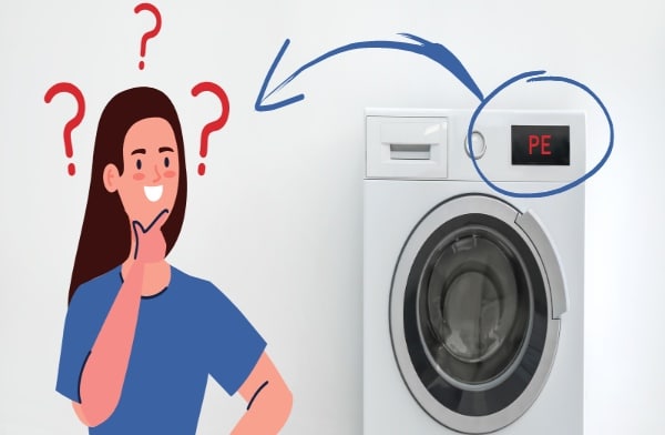 ارور PE ماشین لباسشویی ال جی
