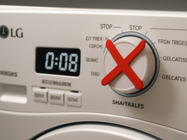 علت ثابت ماندن تایمر لباسشویی ال جی